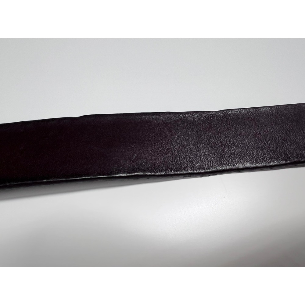 Madewell Leather Oval Buckle Belt Coffee Bean Brown Medium NEW - Picture 6 of 9